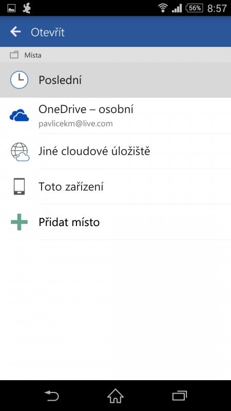 MS Office Word pro Android