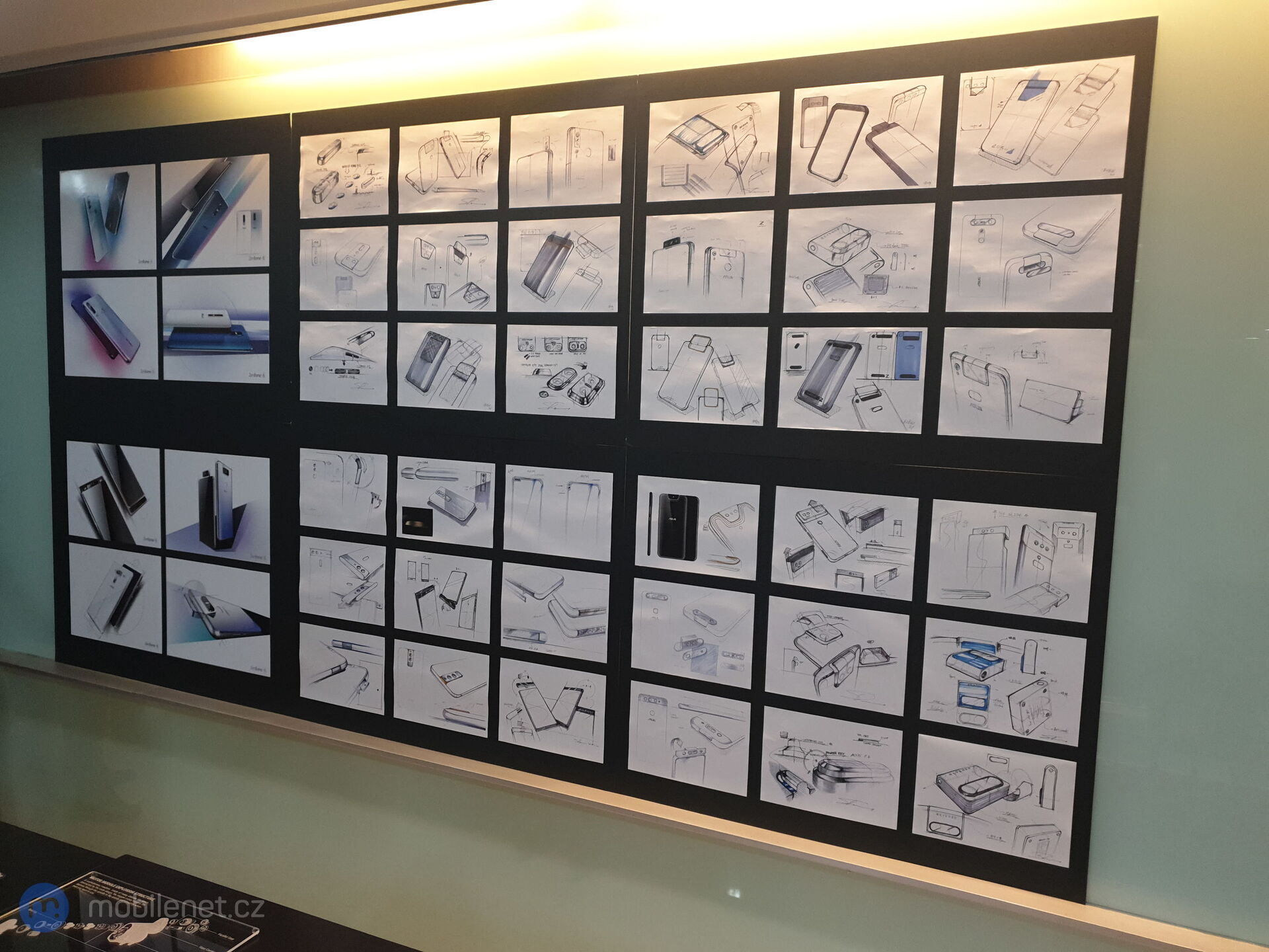 Na počátku jsou designové sketche a kresby