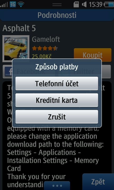 Na Samsung Apps nově nakupování skrze Premium SMS