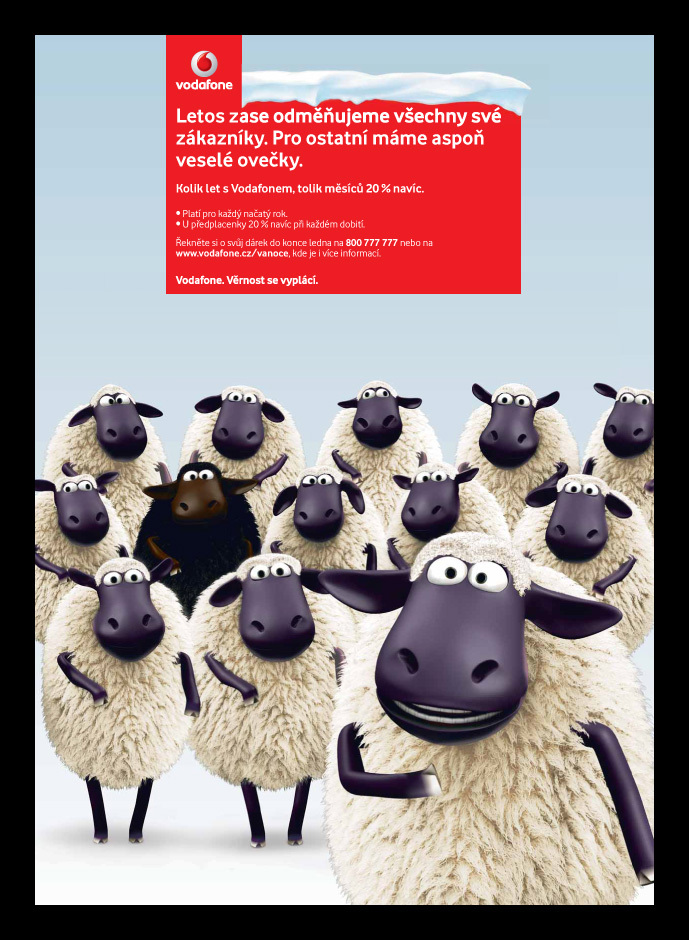 Nápor oveček od Vodafonu sílí: kde všude nás zastihnou?