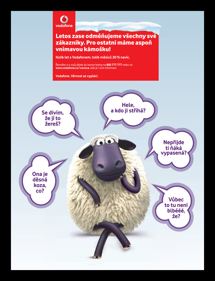 Nápor oveček od Vodafonu sílí: kde všude nás zastihnou?