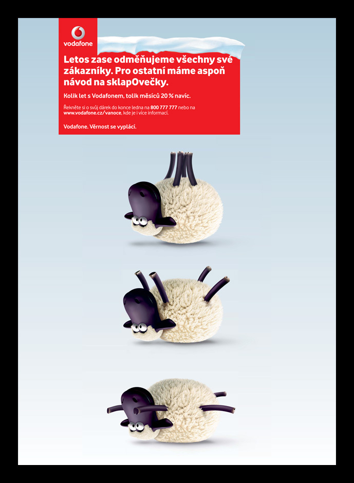 Nápor oveček od Vodafonu sílí: kde všude nás zastihnou?
