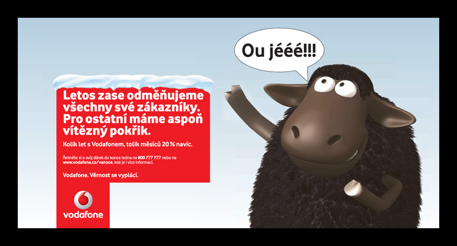 Nápor oveček od Vodafonu sílí: kde všude nás zastihnou?