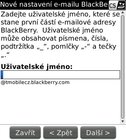 Nastavení emailu - nový účet