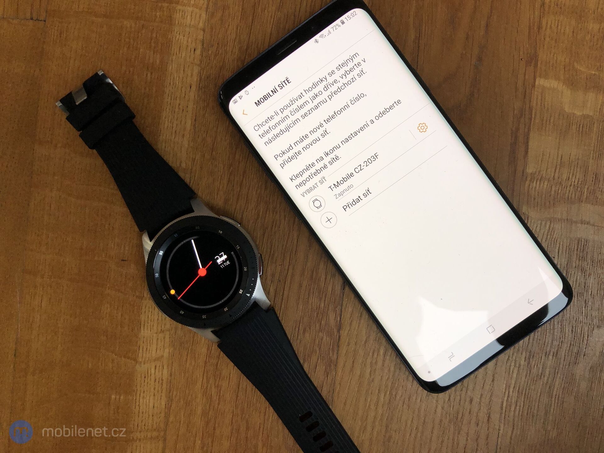 Nastavení eSIM na Galaxy Watch LTE