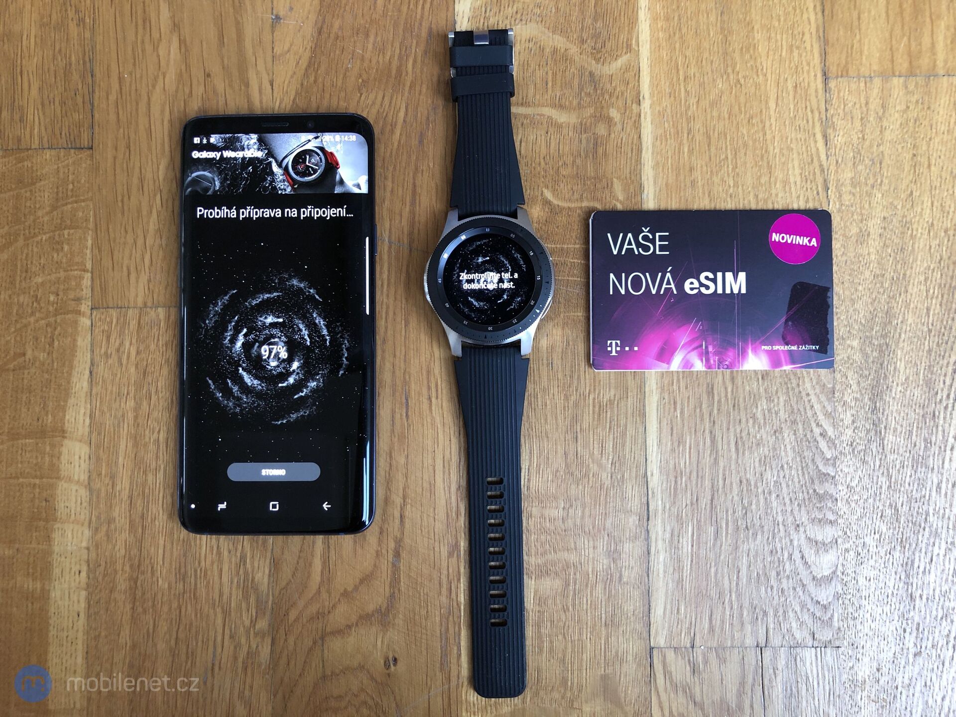 Nastavení eSIM na Galaxy Watch LTE