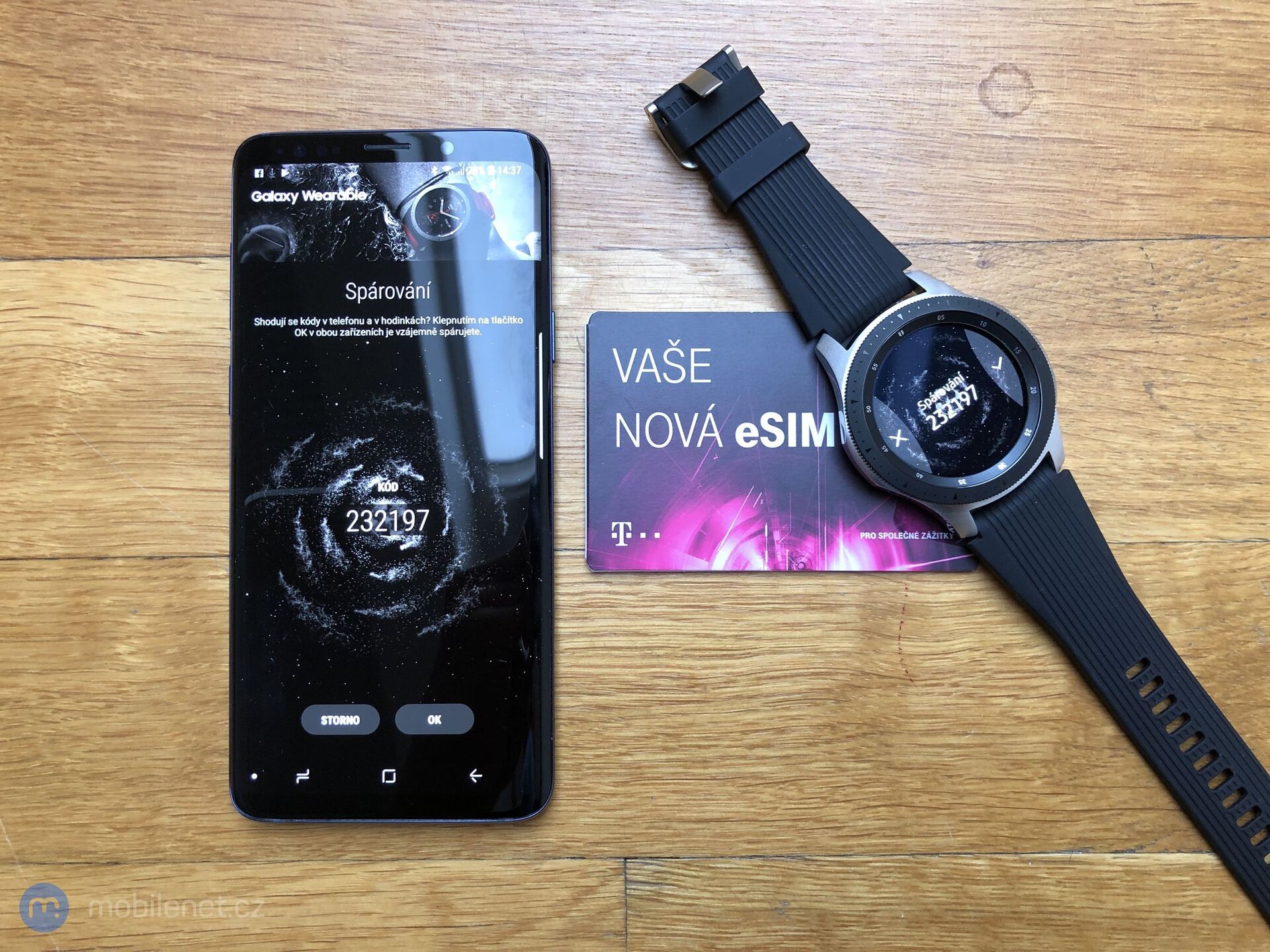 Nastavení eSIM na Galaxy Watch LTE