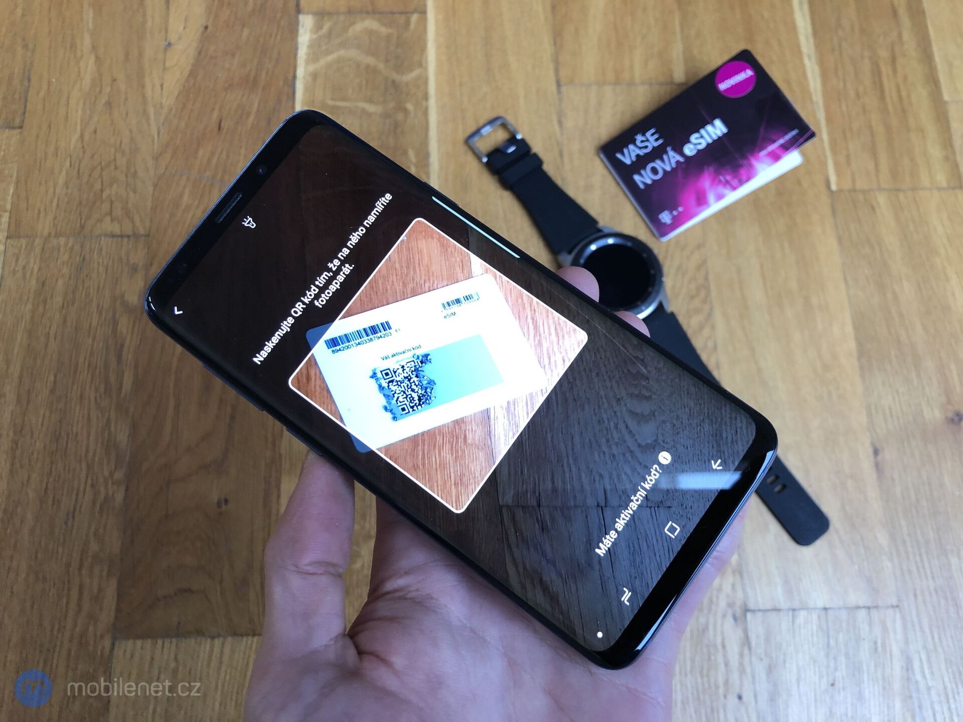 Nastavení eSIM na Galaxy Watch LTE