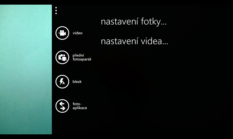 Nastavení fotoaparátu