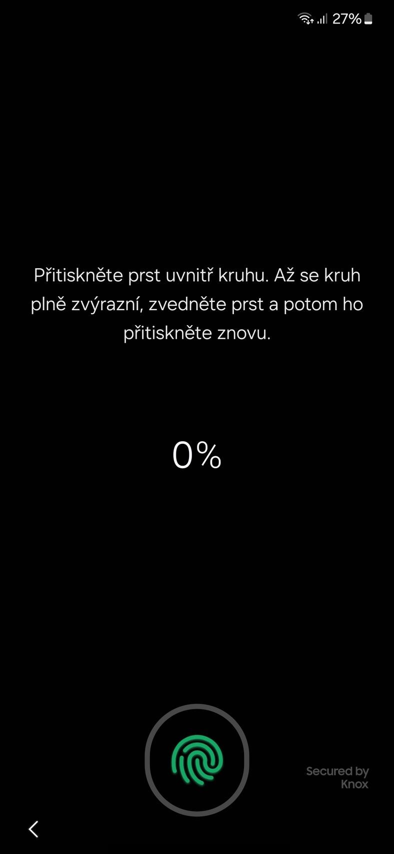 Nastavení otisku prstu na Androidu