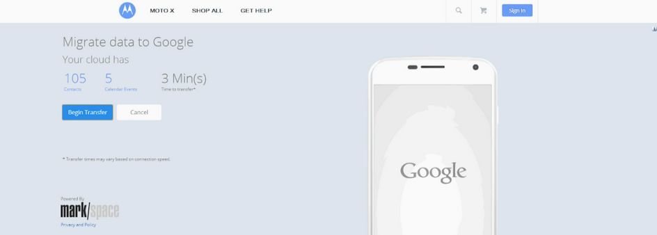 Nástroj pro migraci dat z iPhonu do Moto X