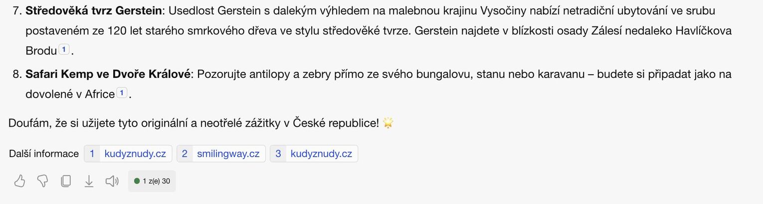 Netradiční místa v ČR podle Copilota