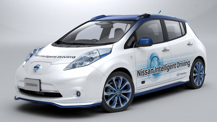 Nissan Leaf prototyp autonomního řízení