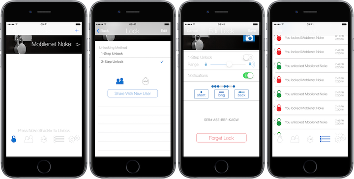 Noke Padlock aplikace