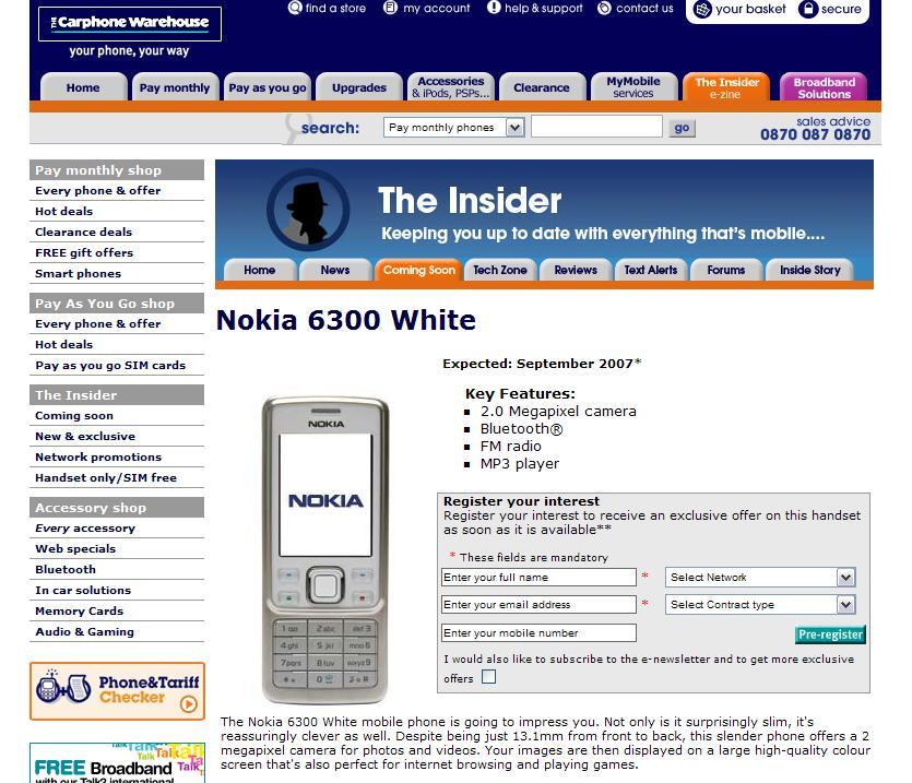 Nokia 6300