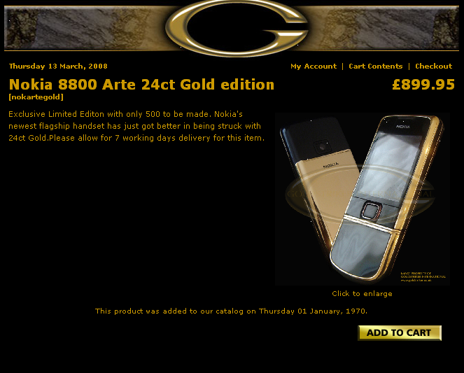 Nokia 8800 Arte