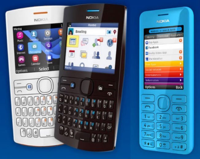 Nokia Asha 205 a Asha 206