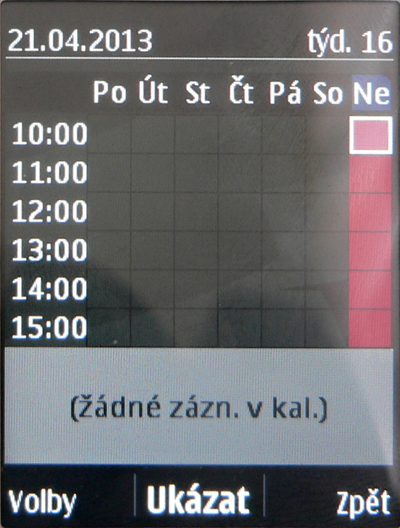 Nokia Asha 206 - kalendář