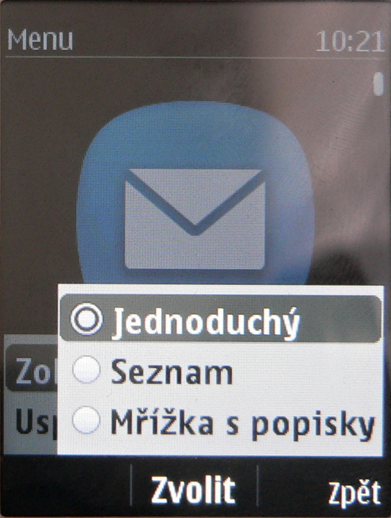 Nokia Asha 206 - menu jednoduché