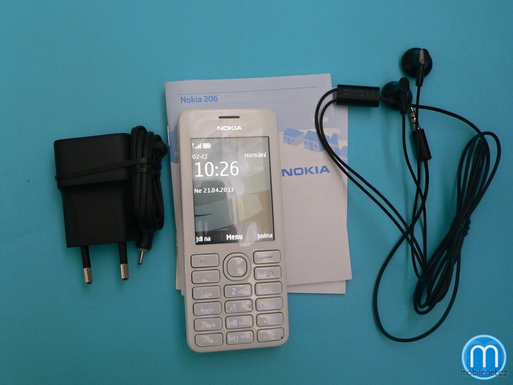 Nokia Asha 206 - obsah balení