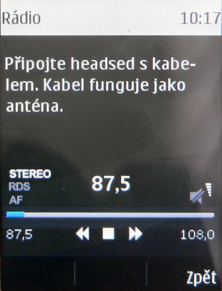 Nokia Asha 206 - rádio