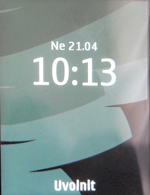 Nokia Asha 206 - zamykací obrazovka