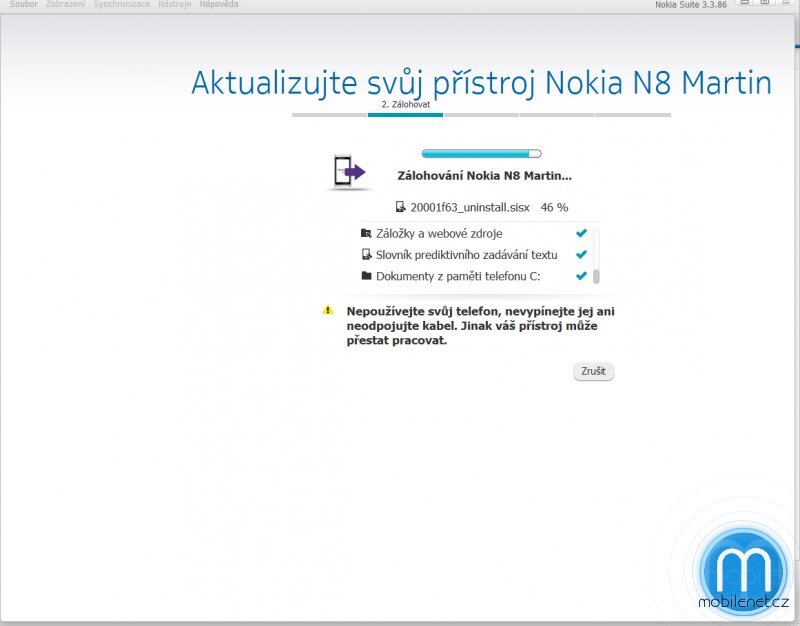 Nokia Belle - aktualizace