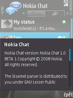 Nokia Chat: konverzujte o sto šest