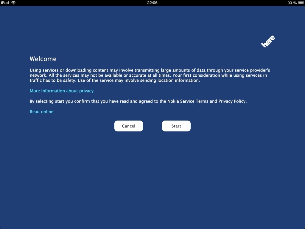 Nokia HERE Maps pro iOS
