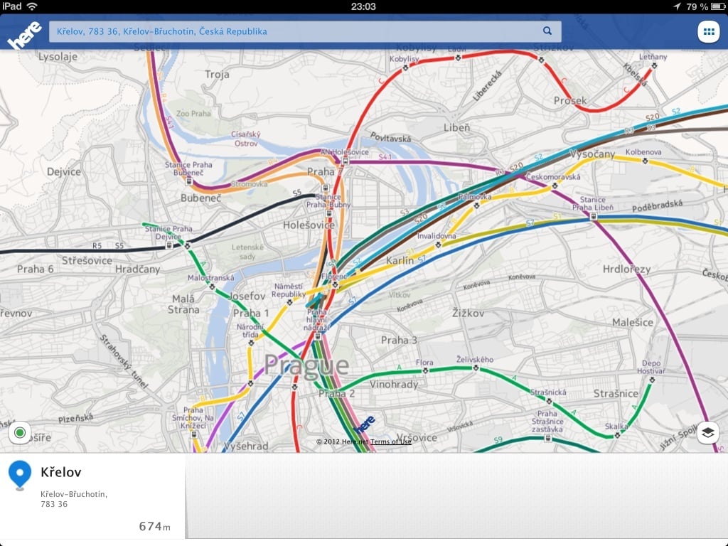 Nokia HERE Maps pro iOS