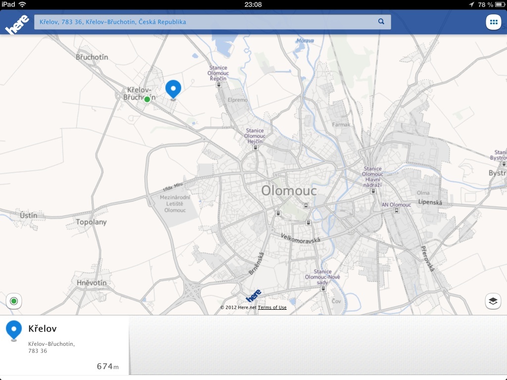 Nokia HERE Maps pro iOS