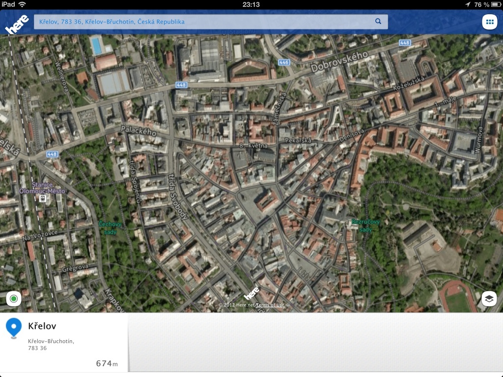 Nokia HERE Maps pro iOS