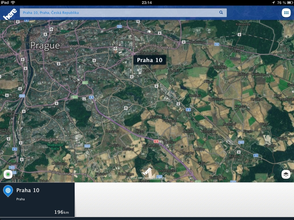 Nokia HERE Maps pro iOS