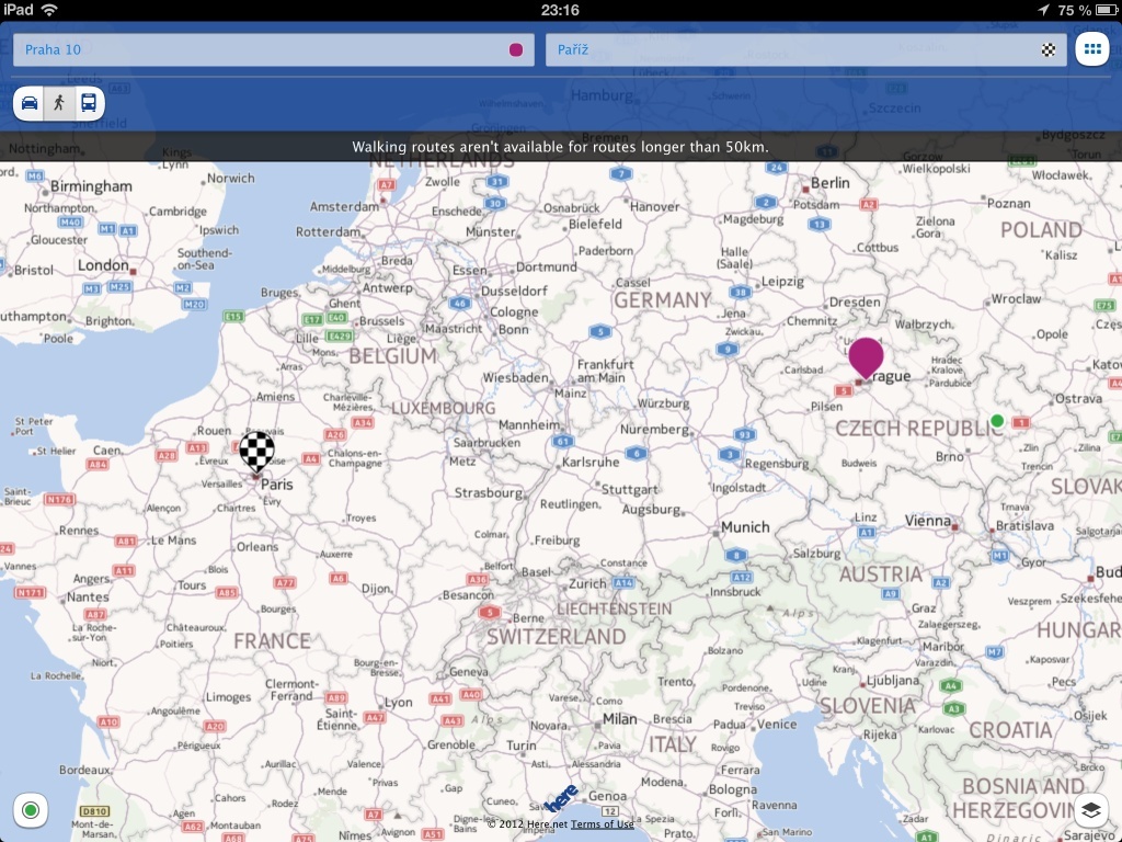 Nokia HERE Maps pro iOS