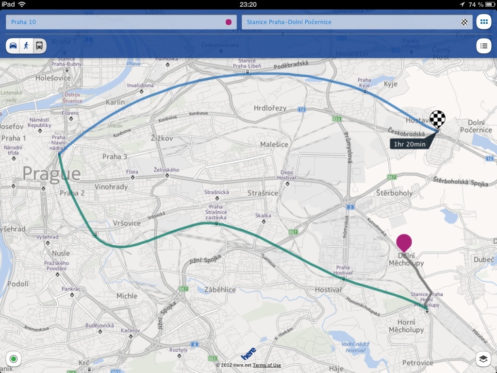 Nokia HERE Maps pro iOS