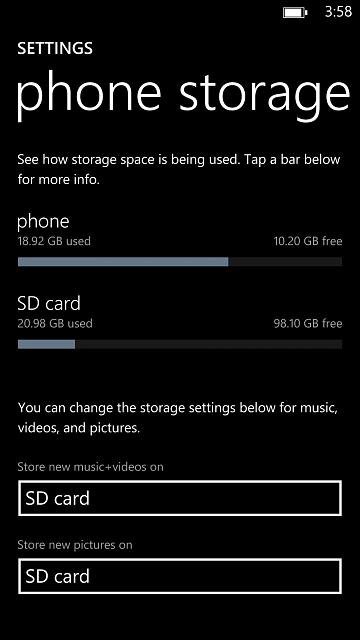 Nokia Lumia 1520 s 128 GB paměťovou kartou