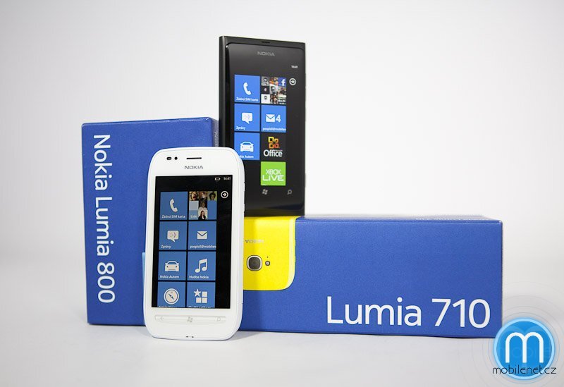 Nokia Lumia 710 a Nokia Lumia 800