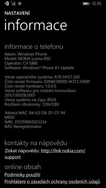 Nokia Lumia 830
