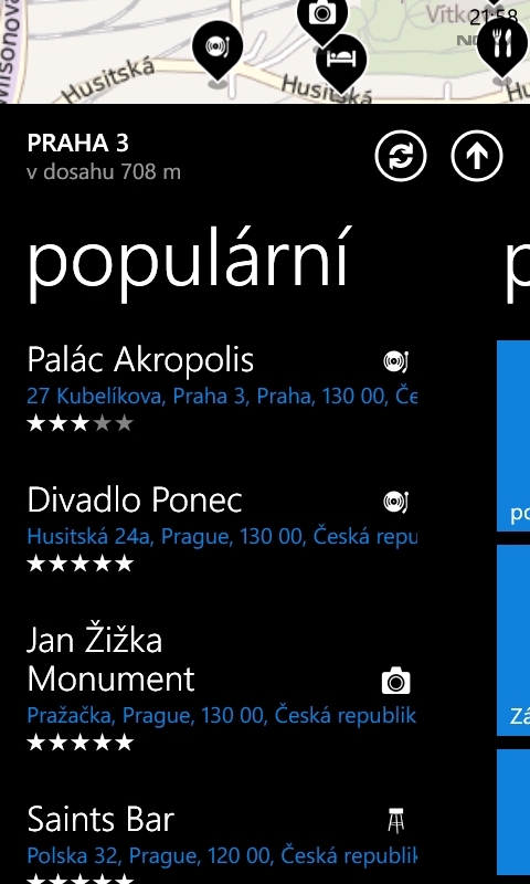 Nokia Mapy pro Windows Phone