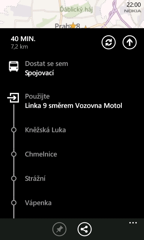 Nokia Mapy pro Windows Phone