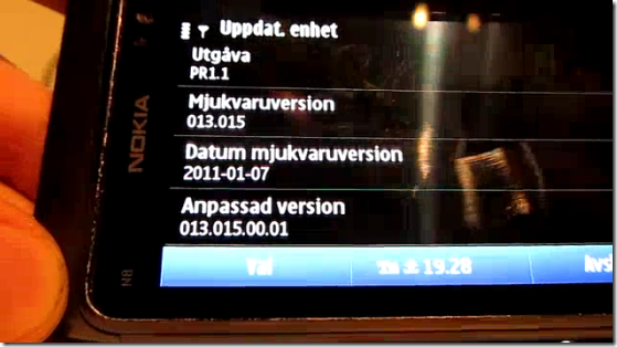 Nokia N8 firmware 13.015