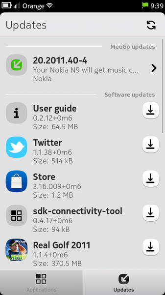 Nokia N9  update