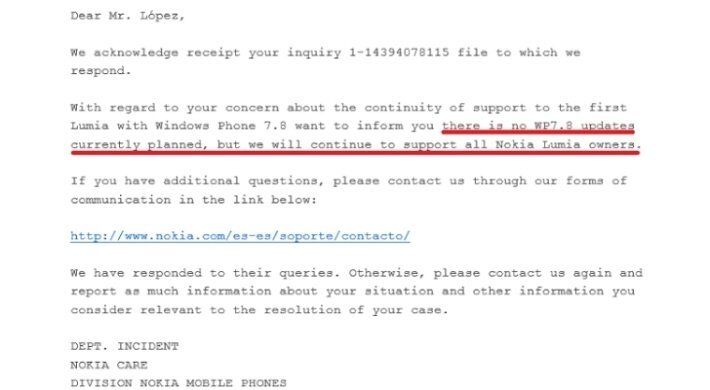 Nokia neplánuje aktualizace pro Windows Phone 7.8.