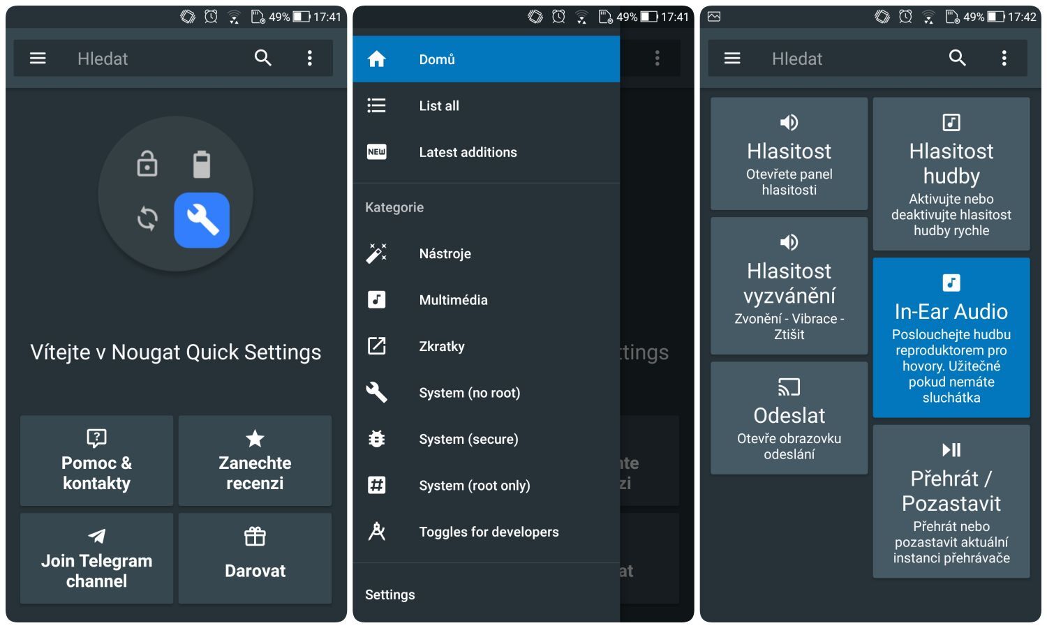 Nougat/Ore Quick Settings