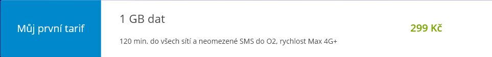 O2 - můj první tarif