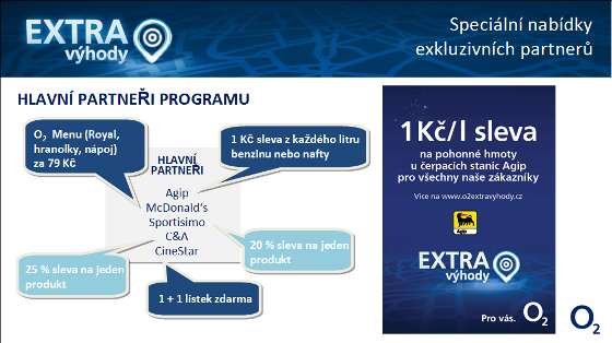 O2 Extra výhody