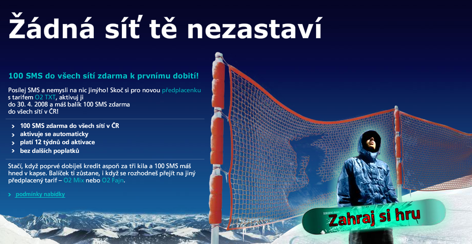 O2: pořiďte si tarif O2 TXT, dostanete 100 SMS zdarma