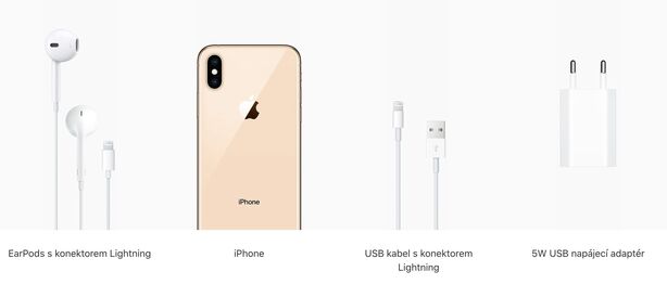 Obsah balení - iPhone Xs