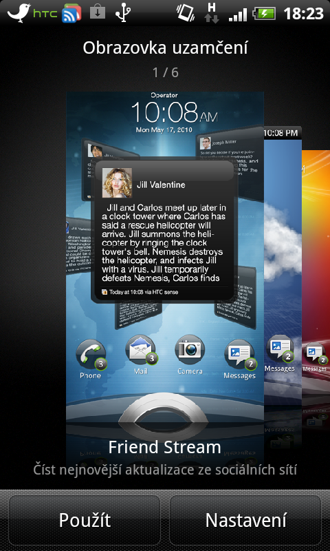 Odemykací obrazovka