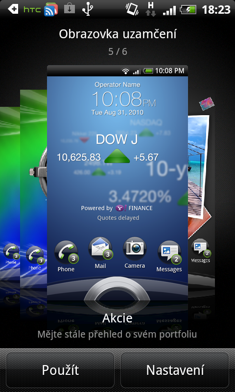 Odemykací obrazovka